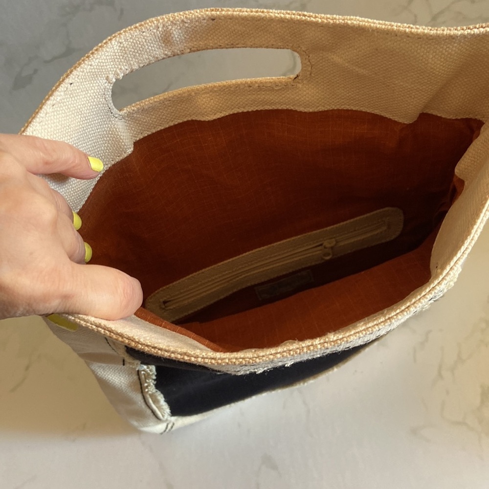 Hemptress Hemp Canvas Fold Over Clutch Bag Boho Eco Friendly Vegan Artisan Tote - Picture 6 of 10